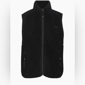 Aritzia TNA Size L Bigfoot Polar Zip Vest - Black